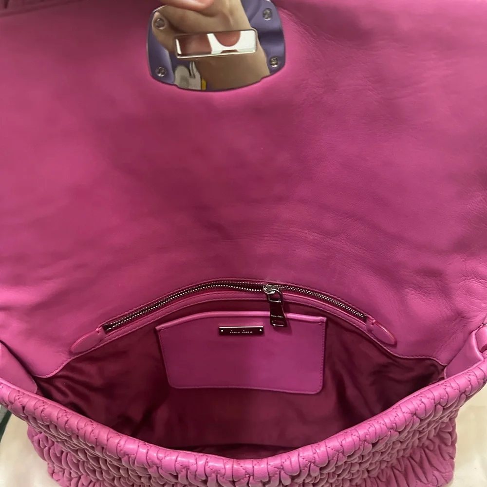 🚫🚫🚫SOLD Miu Miu Pink Matelassé Shoulder Bag - Picture 7 of 11